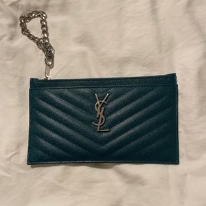 YSL Dark Teal Pouch